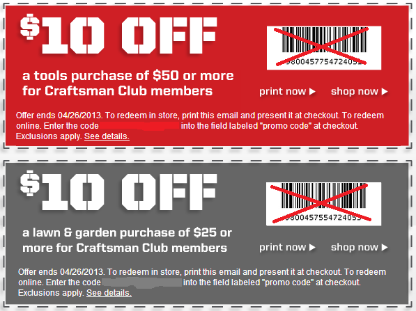 Craftsman Coupon