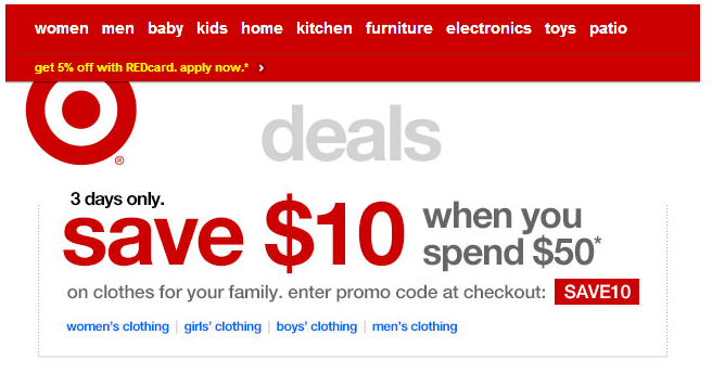 target baby promo