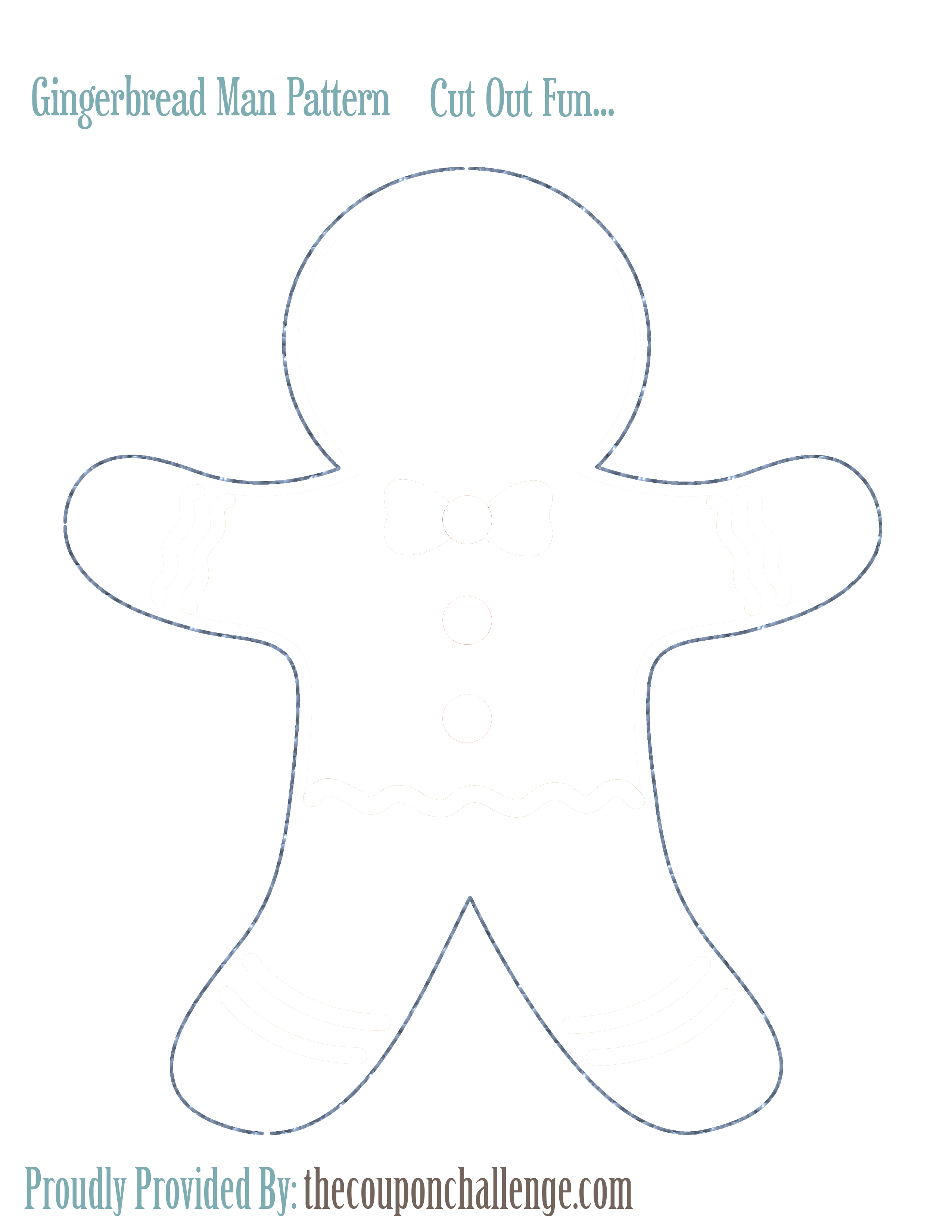 Gingerbread Man Template Free