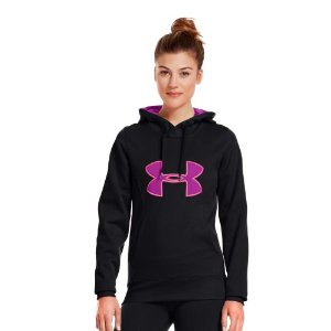 under armour big logo hoodie women's