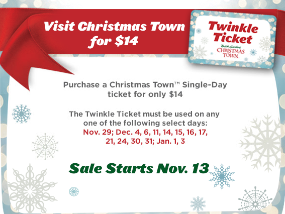 Busch Gardens Williamsburg Christmas Town Twinkle Ticket Discount