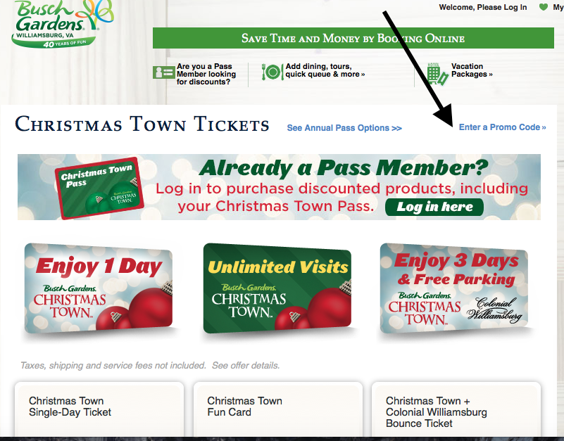 Busch Gardens Christmas Town Coupons
