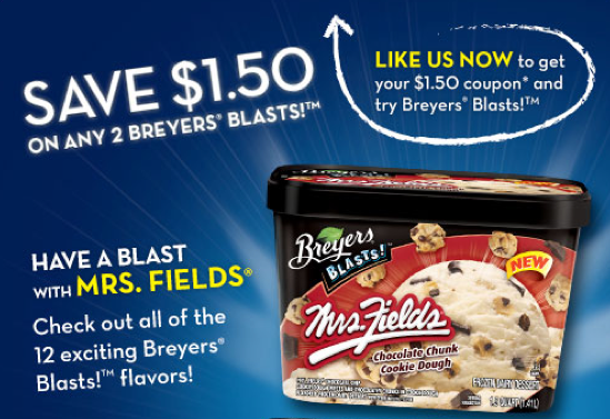 Facebook: $1.50/2 Breyer's Blast Ice Cream Coupon - The Coupon Challenge