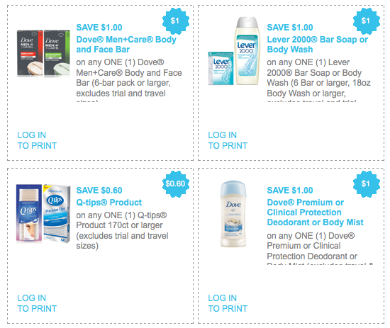 Q-Tips Coupon, Axe Coupon &amp; More Unilever Coupons