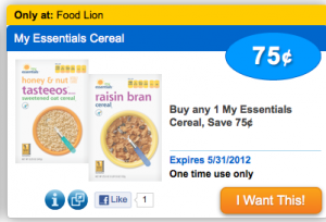 Food Lion My Essentials Coupon
