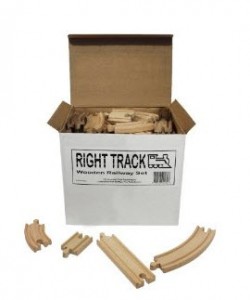 Wooden Train Track 100 Piece Pack