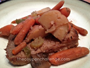 Beef Roast with Vegetables in Crockpot