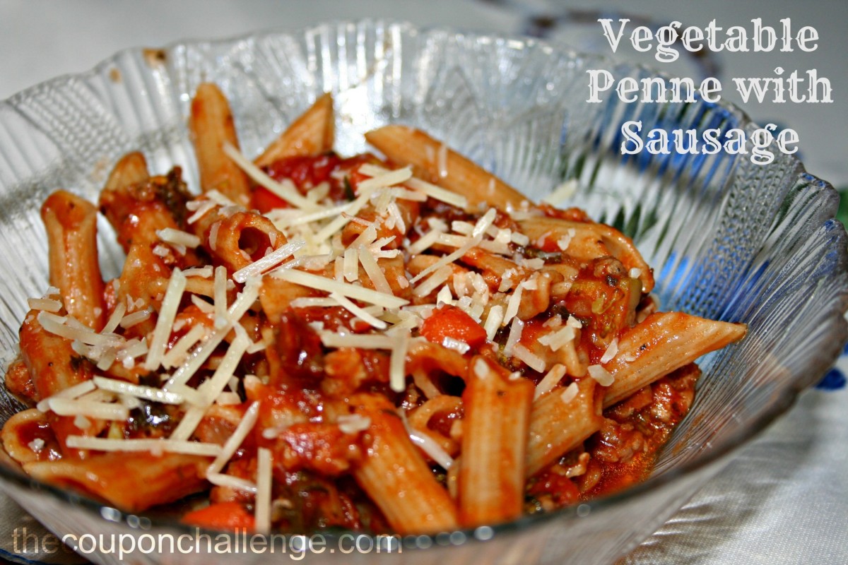 Vegetable Penne with Sausage Recipe