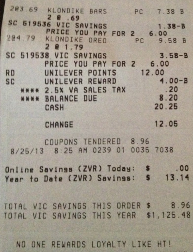 Klondike Bars 4/$5 at Harris Teeter - The Coupon Challenge