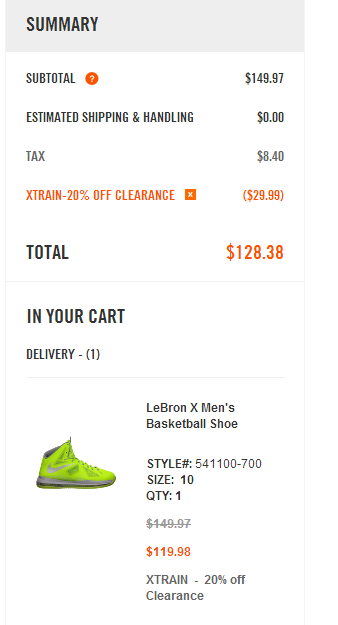 nike store coupons online