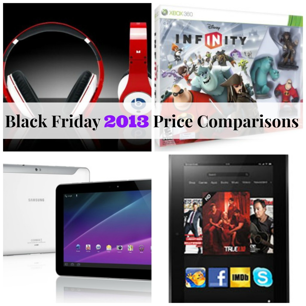 Black Friday 2013 Price Comparisons