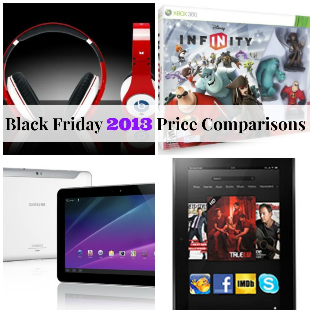 Black Friday 2013 Price Comparisons