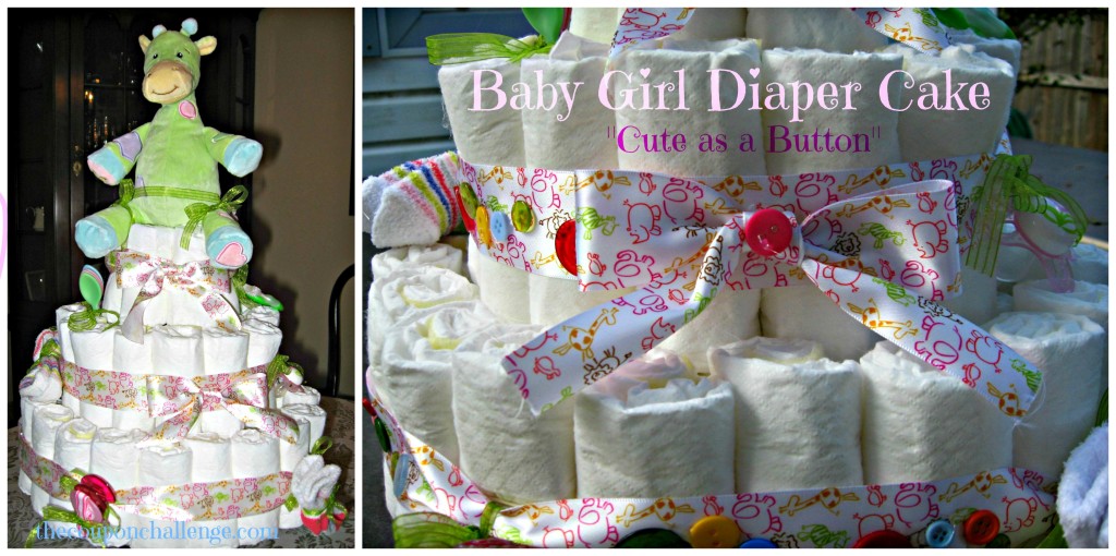 Cute as a Button Diaper Cake