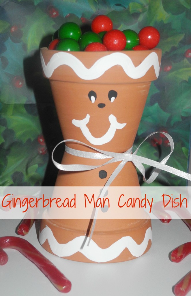 Gingerbread Man Craft Candy Dish