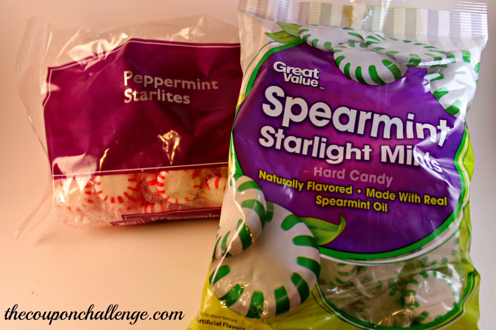 Peppermint Candy Bowl and Tree Ingredients