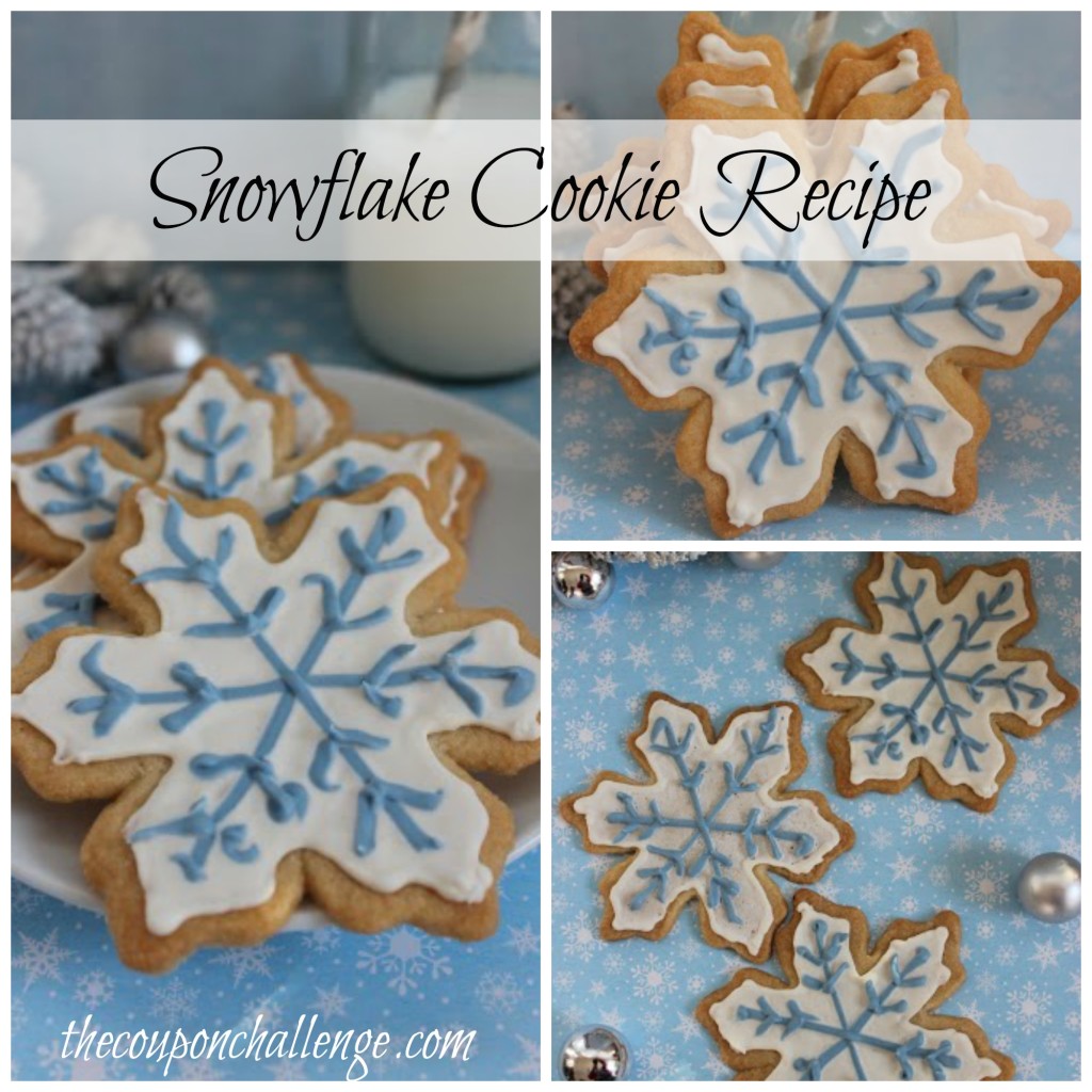 Snowflake Cookie Recipe Collage