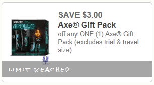 RITE AID: $3.00/1 Axe Gift Set Printable! Get it for ONLY $2.99 for a ...