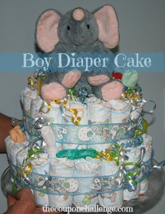 boy diaper cake