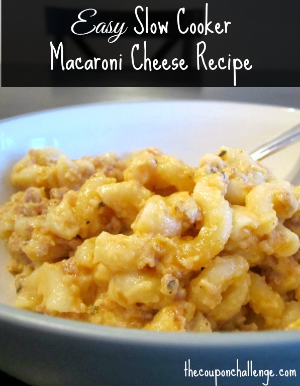 Easy Slow Cooker Macaroni Cheese Recipe
