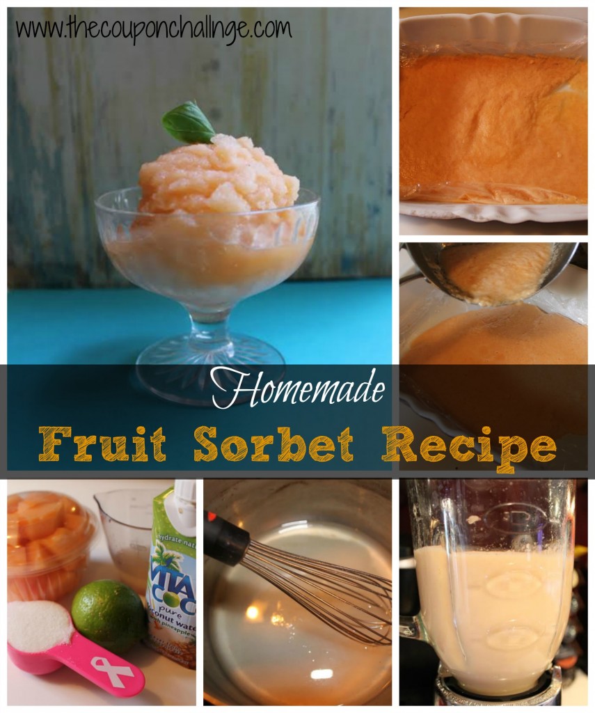 Fruit Sorbet Recipe Collage