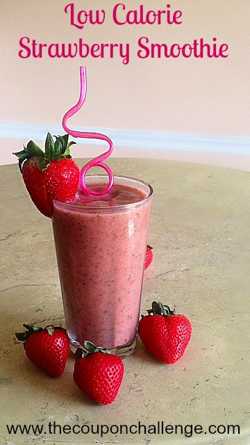 low calorie strawberry smoothie