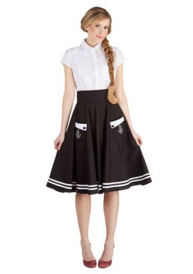 ModCloth Aweigh We Go Skirt