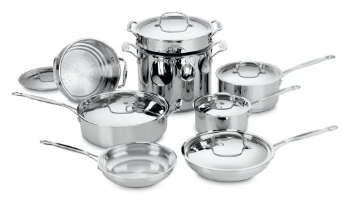 Cuisinart 77-14 Chef's Classic Stainless 14-Piece Cookware Set