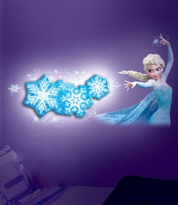 Elsa Dancing Snowflake Wall Light