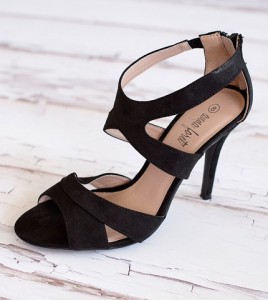 Jenson-strappy suede heel