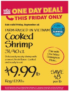 ODD 9-26 Cooked Shrimp wine