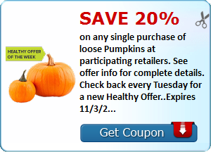 pumpkin coupon