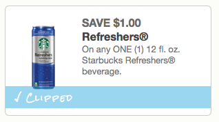 Starbucks Refresher coupon