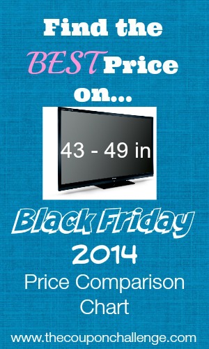 2014 TV 43 - 49 in Black Friday Price Comparison