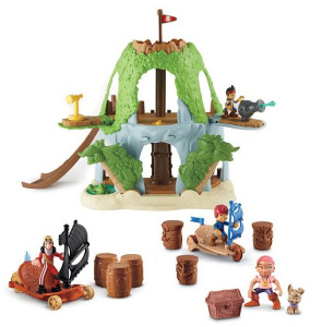 Disney Jake and the Never Land Pirates Hideout, Sailwagon & Figure Gift Set by Fisher-Price