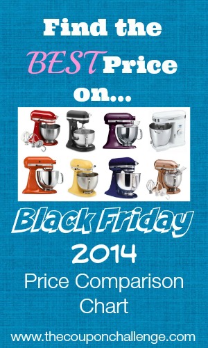 2014 Kitchenaid Stand Mixer Black Friday Price Comparison