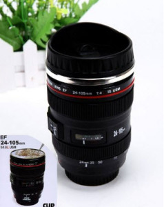 camera lense mug