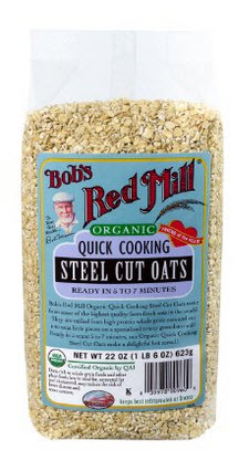 Bob's Red Mill Organic Quick Cook Steel Cut Oats, 22-Ounce (Pack of 4)