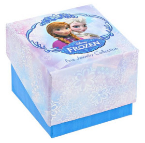 Disney Girls Frozen Silver-Plated Crystal Snowflake Pendant Necklace box
