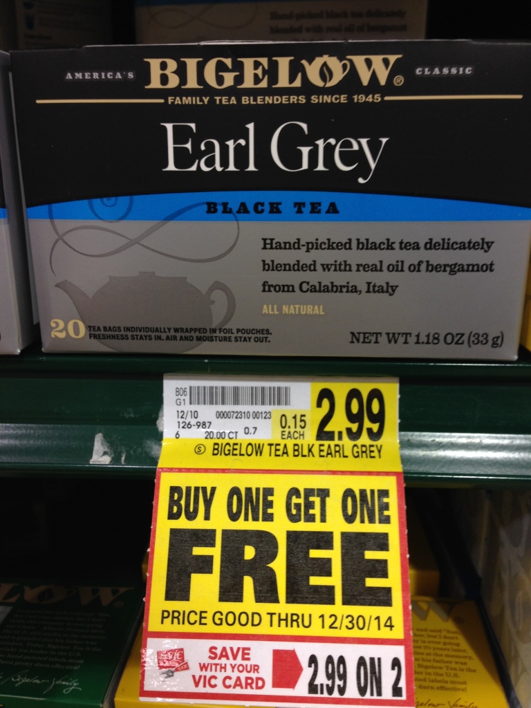 Bigelow Teas only 39¢ at Harris Teeter - The Coupon Challenge