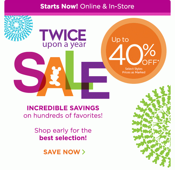 Disney store sale