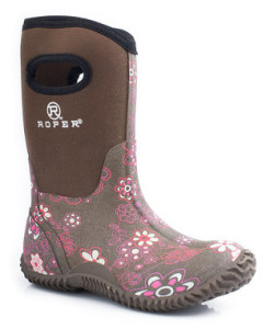 Roper Purple Floral Barnyard Boot