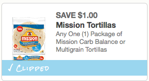 Mission Tortillas Coupon