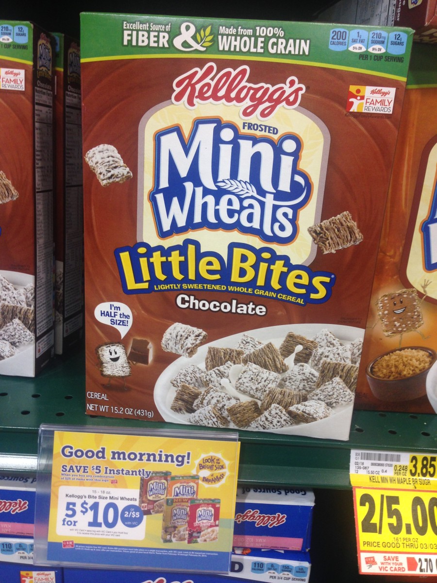 Kellogg's Frosted Mini Wheats Little Bites Only $1.40 at Harris Teeter ...