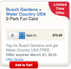 Does Busch Gardens offer discount admission tickets?