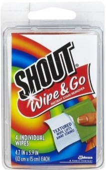 Shout wipe and go