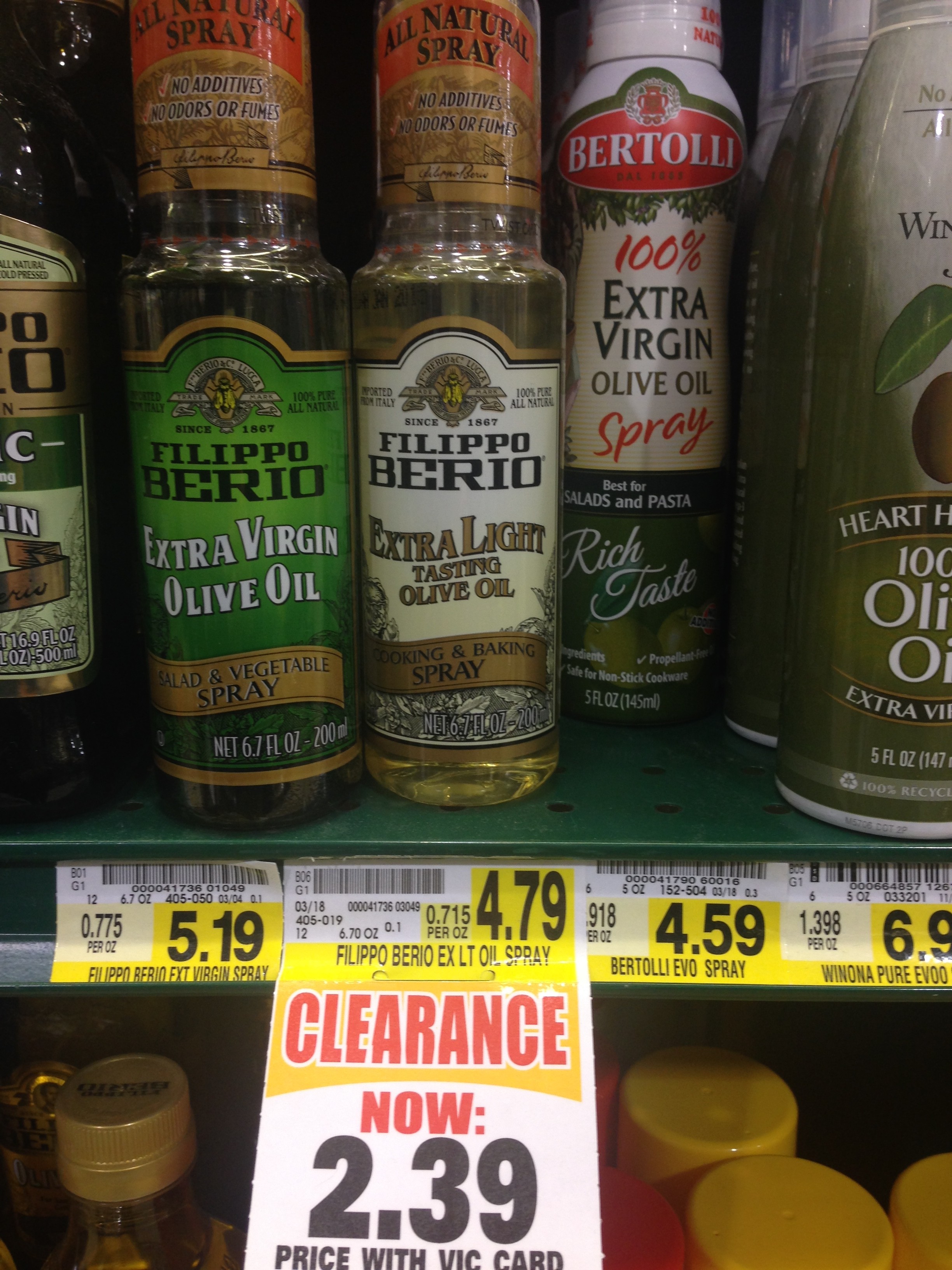 Filippo Berio Extra Light Tasting Olive Oil Only $1.39 at Harris Teeter ...