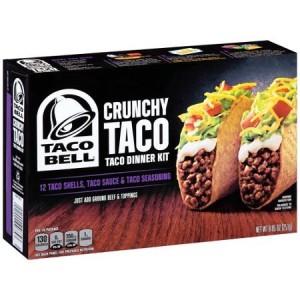 Taco Bell Crunchy Tacos Dinner Kit