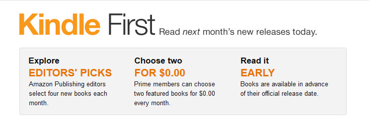 kindle first two books