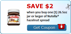 Nutella coupon