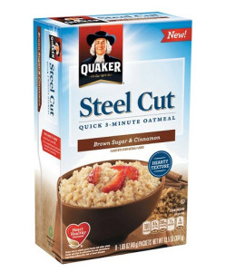 Quaker Steel Cut Quick Oatmeal Brown Sugar and Cinnamon 8 ct